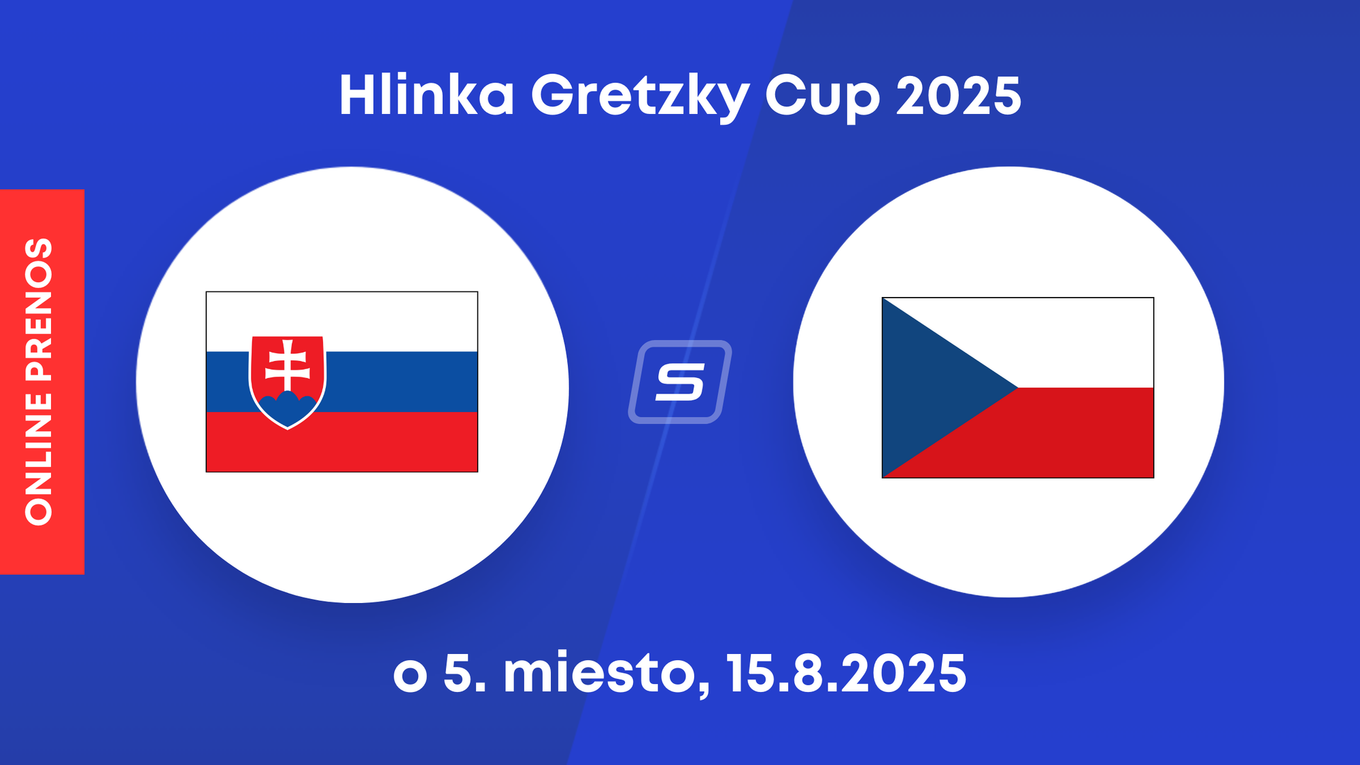 Slovensko U18 vs. Česko U18: ONLINE prenos z turnaja Hlinka Gretzky Cup 2025.