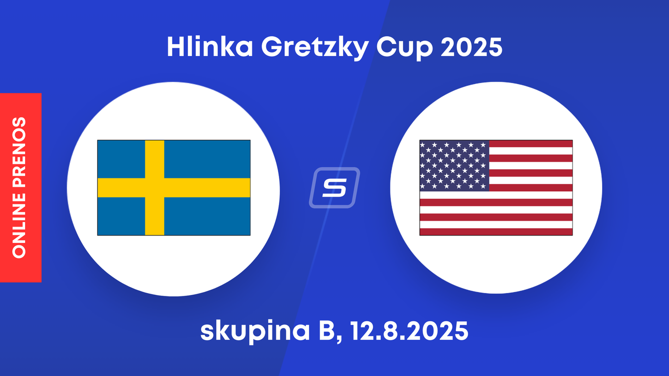 Švédsko U18 vs. USA U18: ONLINE prenos z turnaja Hlinka Gretzky Cup 2025.