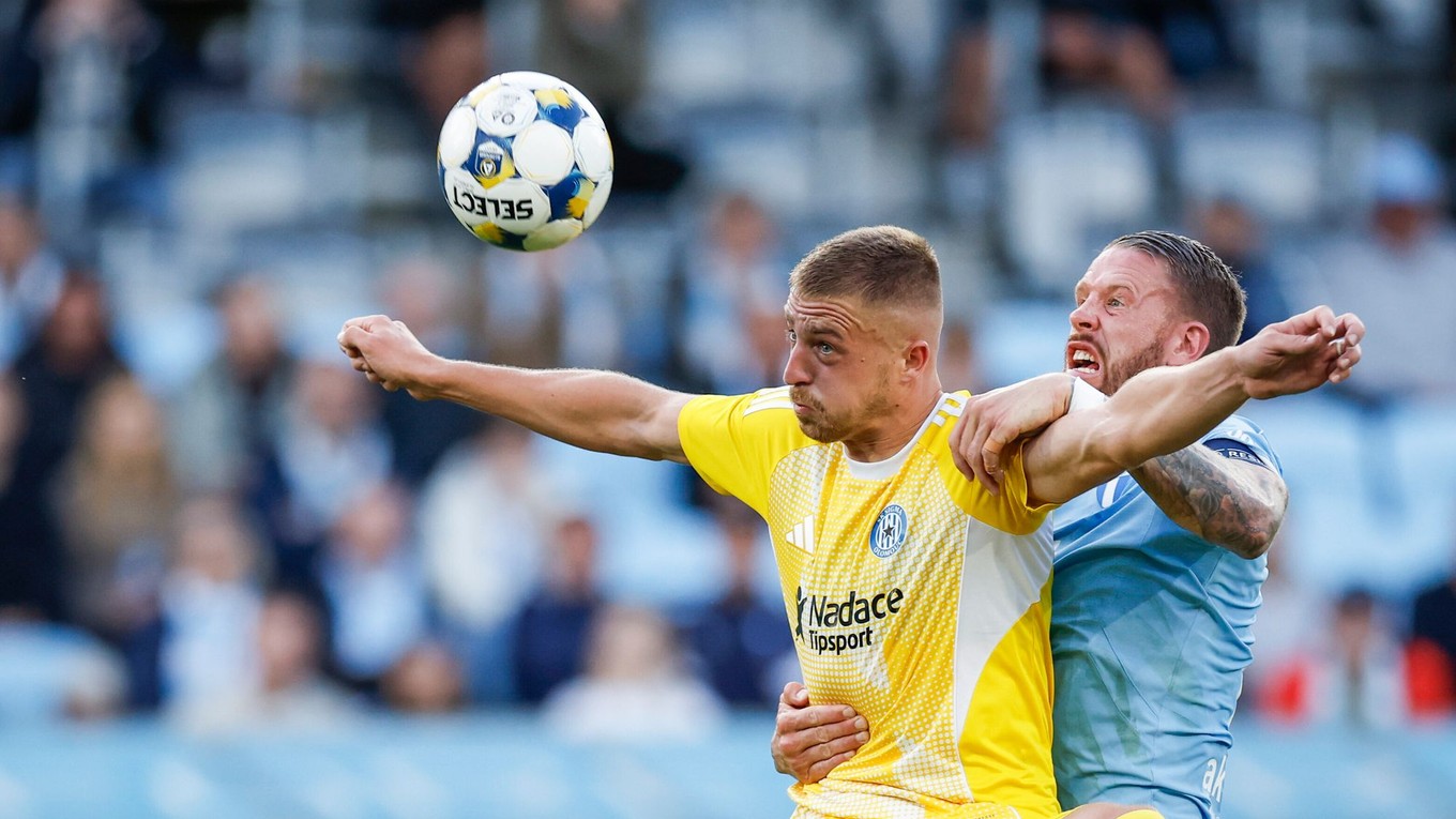 Momentka zo zápasu Sigma Olomouc - Malmö FF.