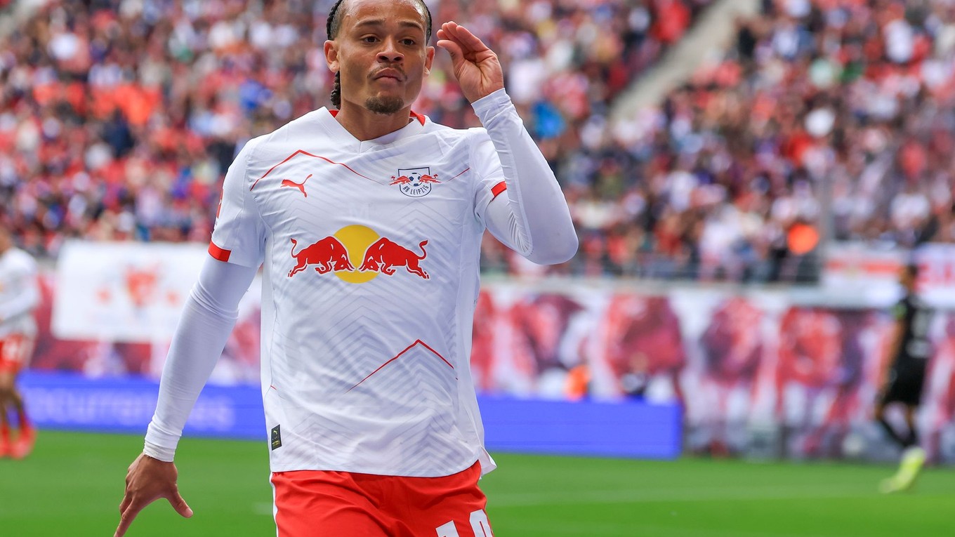 Xavi Simons v drese RB Lipsko.