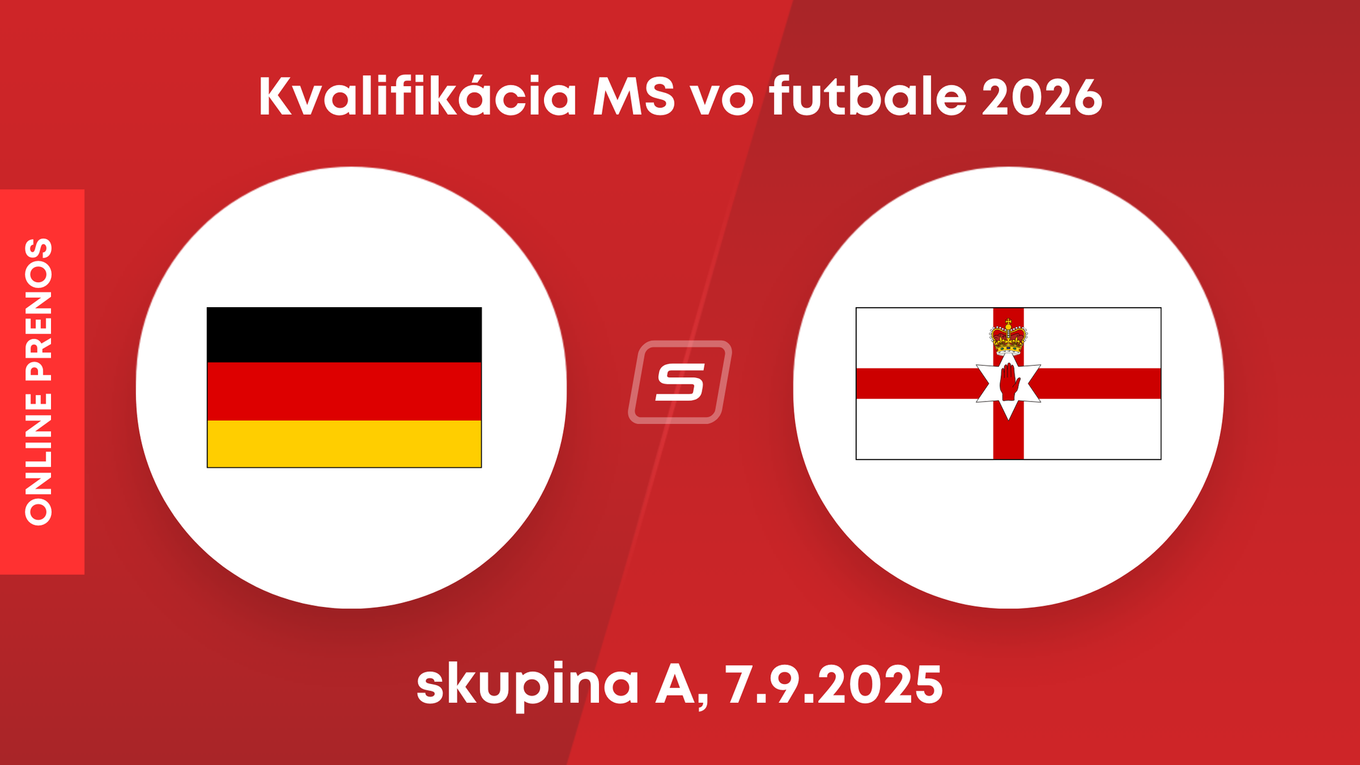 Nemecko - Severné Írsko: ONLINE prenos zo zápasu kvalifikácie MS 2026