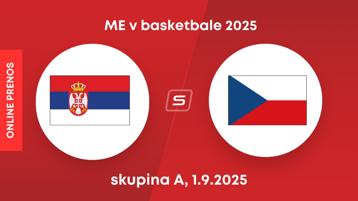 Srbsko - Česko: ONLINE prenos zo zápasu skupiny A na ME v basketbale 2025 (EuroBasket).
