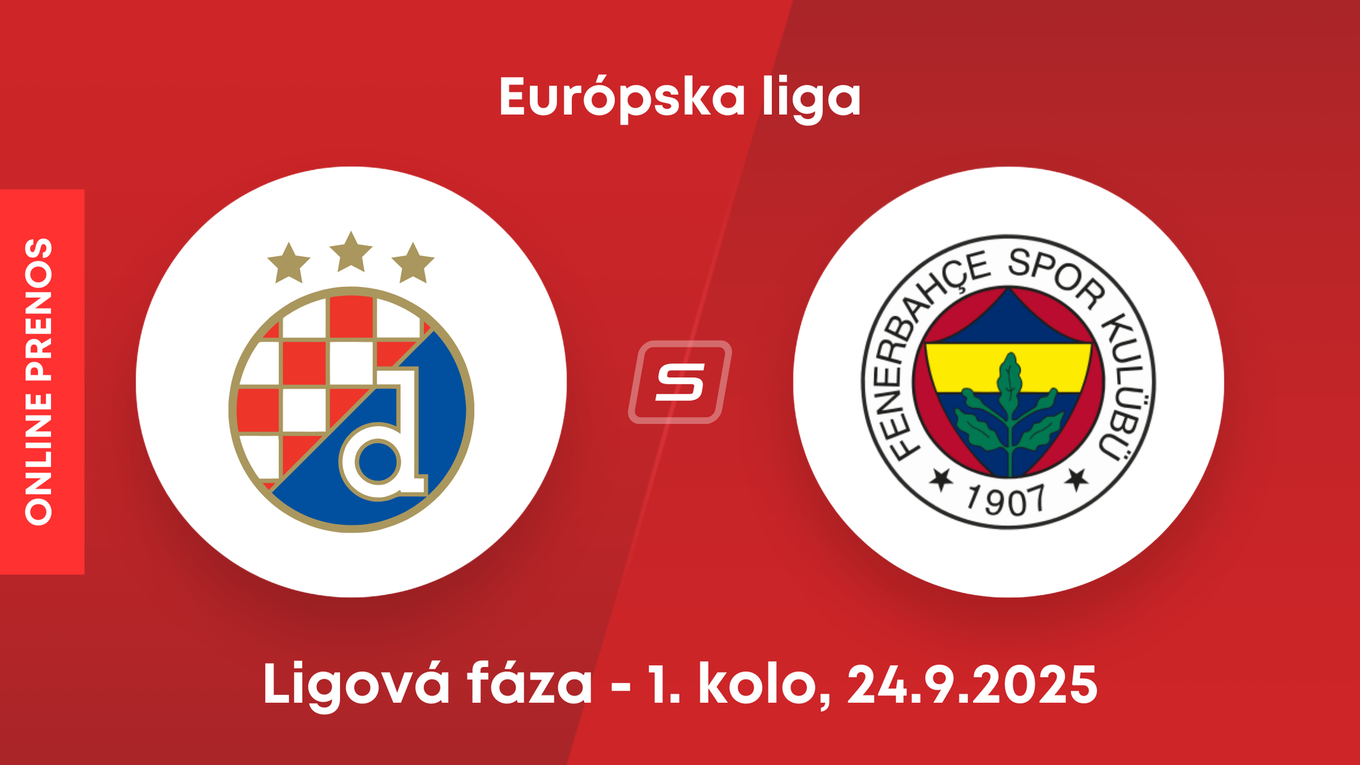 Dinamo Záhreb - Fenerbahce Istanbul: ONLINE prenos zo zápasu 1. kola ligovej fázy Európskej ligy.