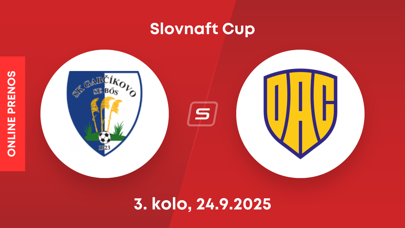 ŠK 1923 Gabčíkovo - FC DAC 1904 Dunajská Streda: ONLINE prenos zo zápasu 3. kola Slovnaft Cupu.