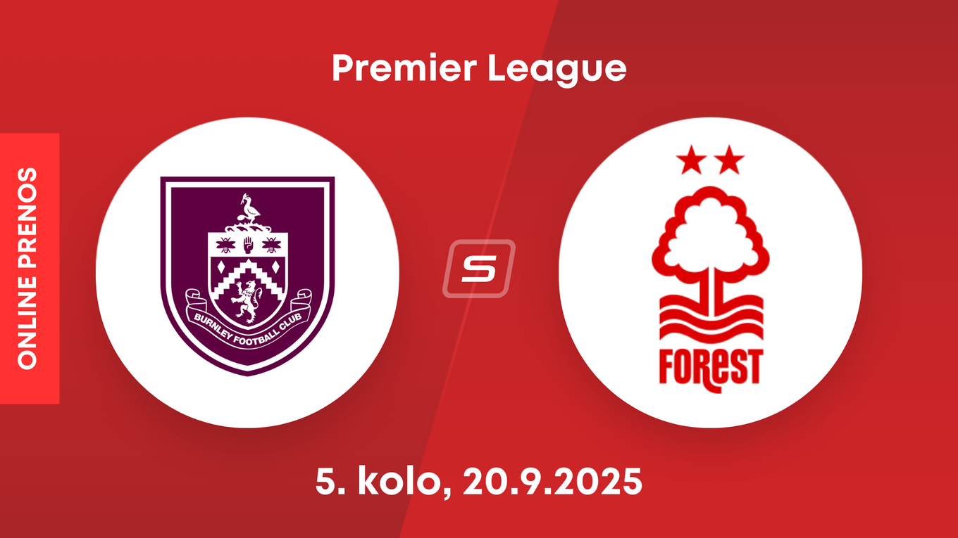 Burnley FC - Nottingham Forest: ONLINE prenos z 5. kola Premier League.