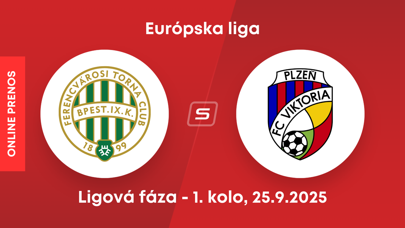 Ferencváros Budapešť - FC Viktoria Plzeň: ONLINE prenos zo zápasu 1. kola ligovej fázy Európskej ligy.