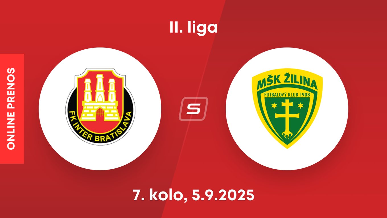 FK Inter Bratislava - MŠK Žilina B: ONLINE prenos zo zápasu 7. kola II. ligy.