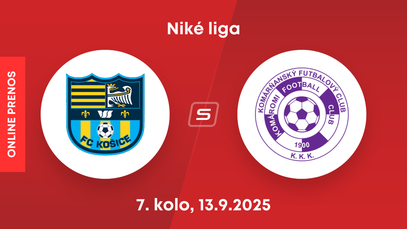 FC Košice - KFC Komárno: ONLINE prenos zo zápasu 7. kola Niké ligy.