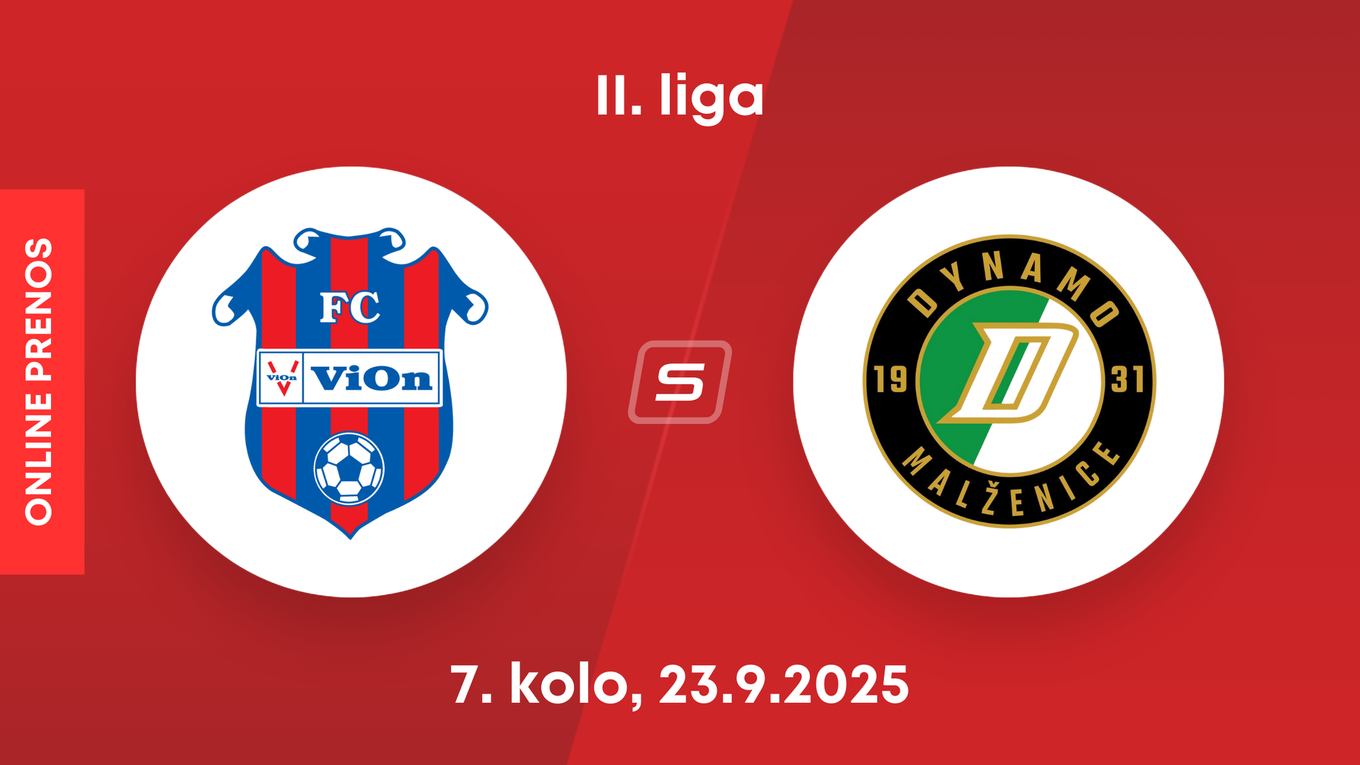 FC ViOn Zlaté Moravce - OFK Malženice: ONLINE prenos zo zápasu 7. kola II. ligy.