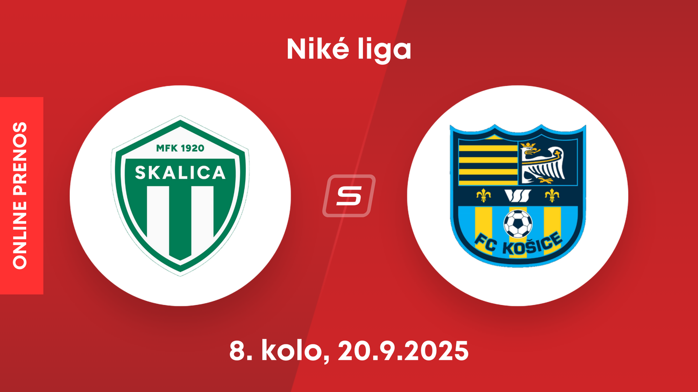 MFK Skalica - FC Košice: ONLINE prenos zo zápasu 8. kola Niké ligy.