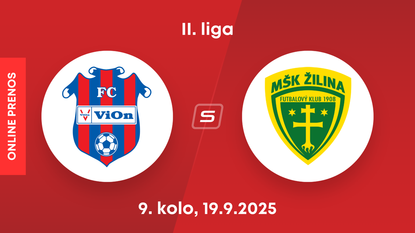 FC ViOn Zlaté Moravce - MŠK Žilina B: ONLINE prenos zo zápasu 9. kola II. ligy.