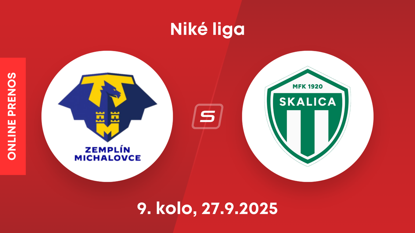 MFK Zemplín Michalovce - MFK Skalica: ONLINE prenos zo zápasu 8. kola Niké ligy