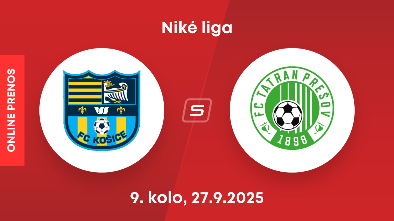 FC Košice - FC Tatran Prešov: ONLINE prenos zo zápasu 9. kola Niké ligy.