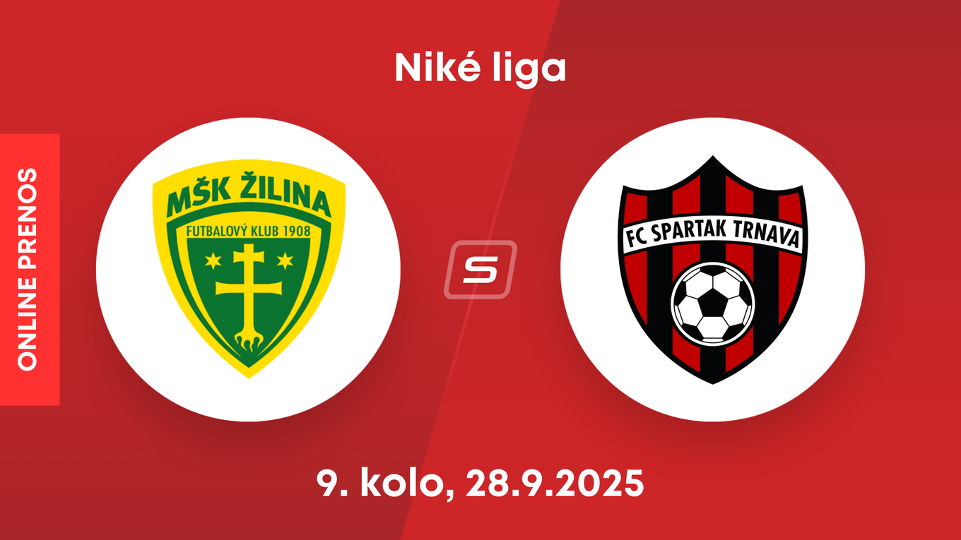 MŠK Žilina - FC Spartak Trnava: ONLINE prenos zo zápasu 9. kola Niké ligy.