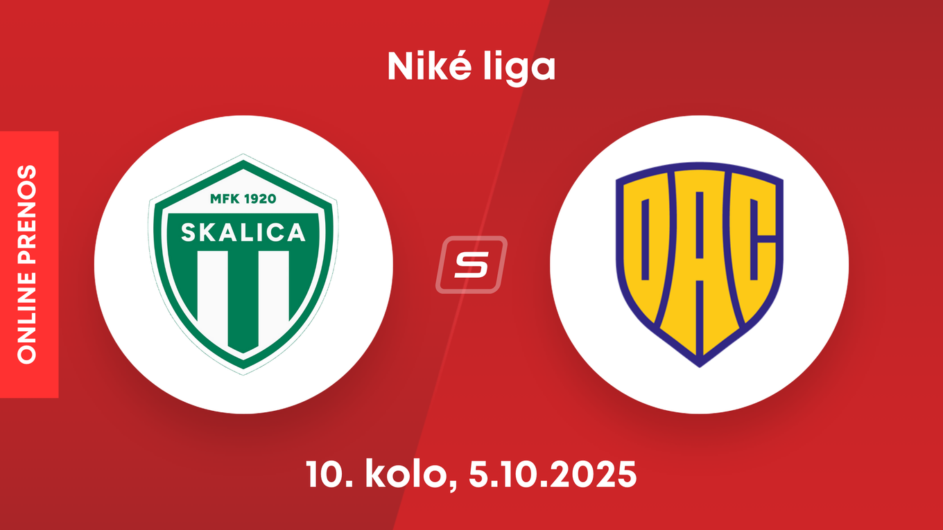 MFK Skalica - FC DAC Dunajská Streda: ONLINE prenos zo zápasu 10. kola Niké ligy.