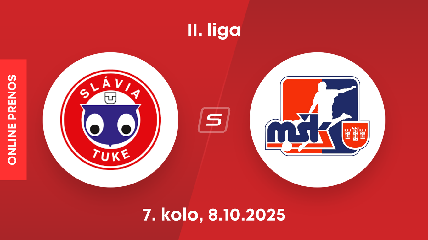 Slávia TU Košice - MŠK Považská Bystrica: ONLINE prenos zo zápasu 7. kola II. ligy.