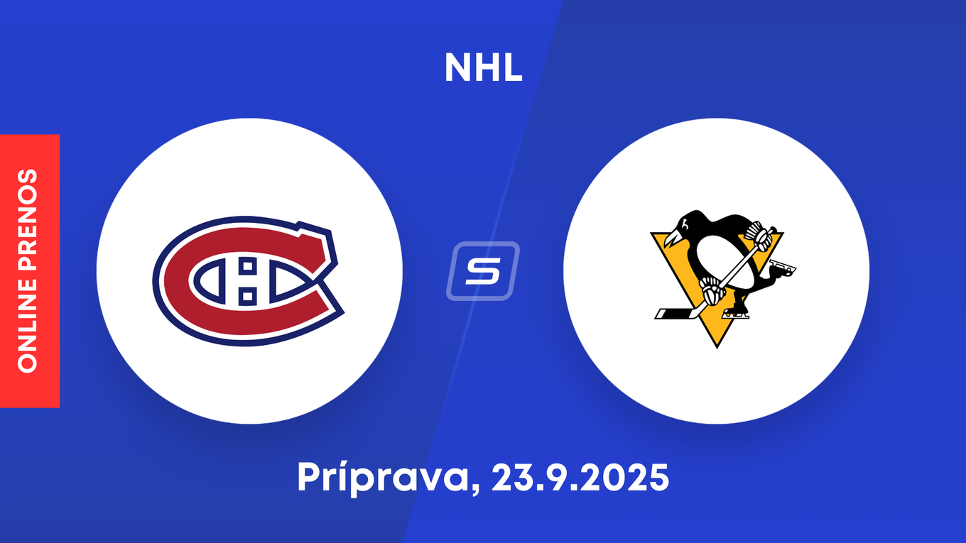 Montreal Canadiens - Pittsburgh Penguins: ONLINE prenos z prípravného zápasu NHL.