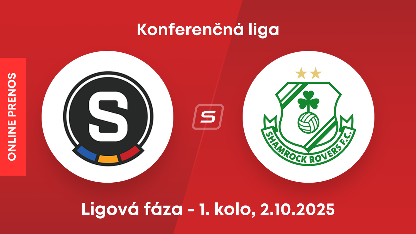 AC Sparta Praha - Shamrock Rovers: ONLINE prenos zo zápasu Európskej ligy.