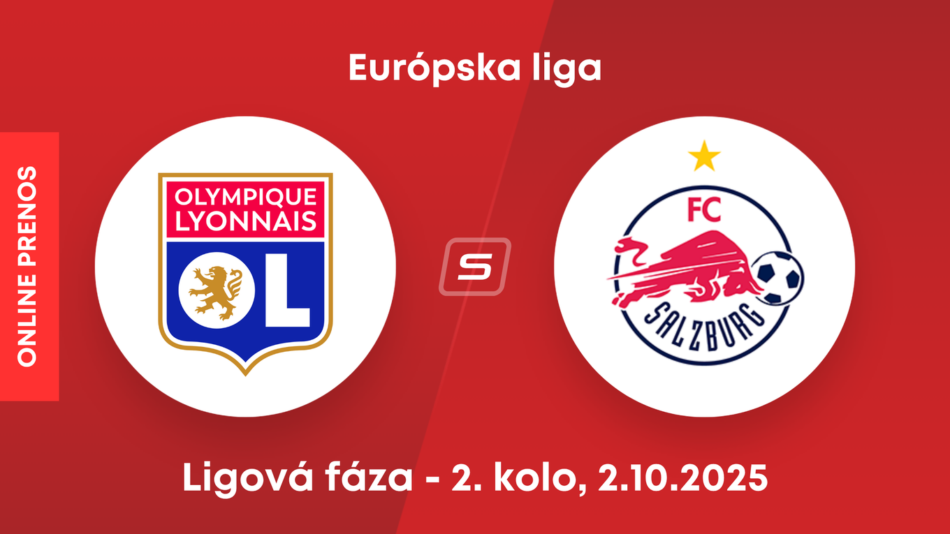 Olympique Lyon - RB Salzburg: ONLINE prenos zo zápasu Európskej ligy.