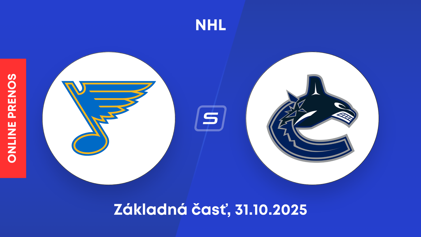 St. Louis Blues - Vancouver Canucks: ONLINE prenos zo zápasu NHL.