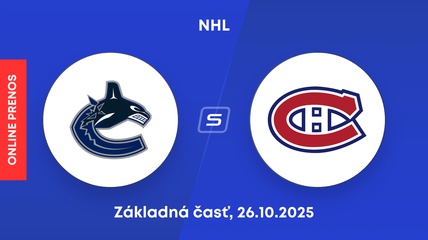 Vancouver Canucks - Montreal Canadiens: ONLINE prenos zo zápasu NHL.