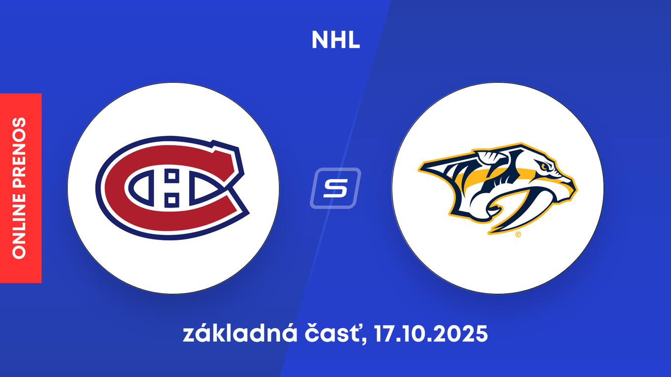 Montreal Canadiens - Nashville Predators: ONLINE prenos zo zápasu NHL.
