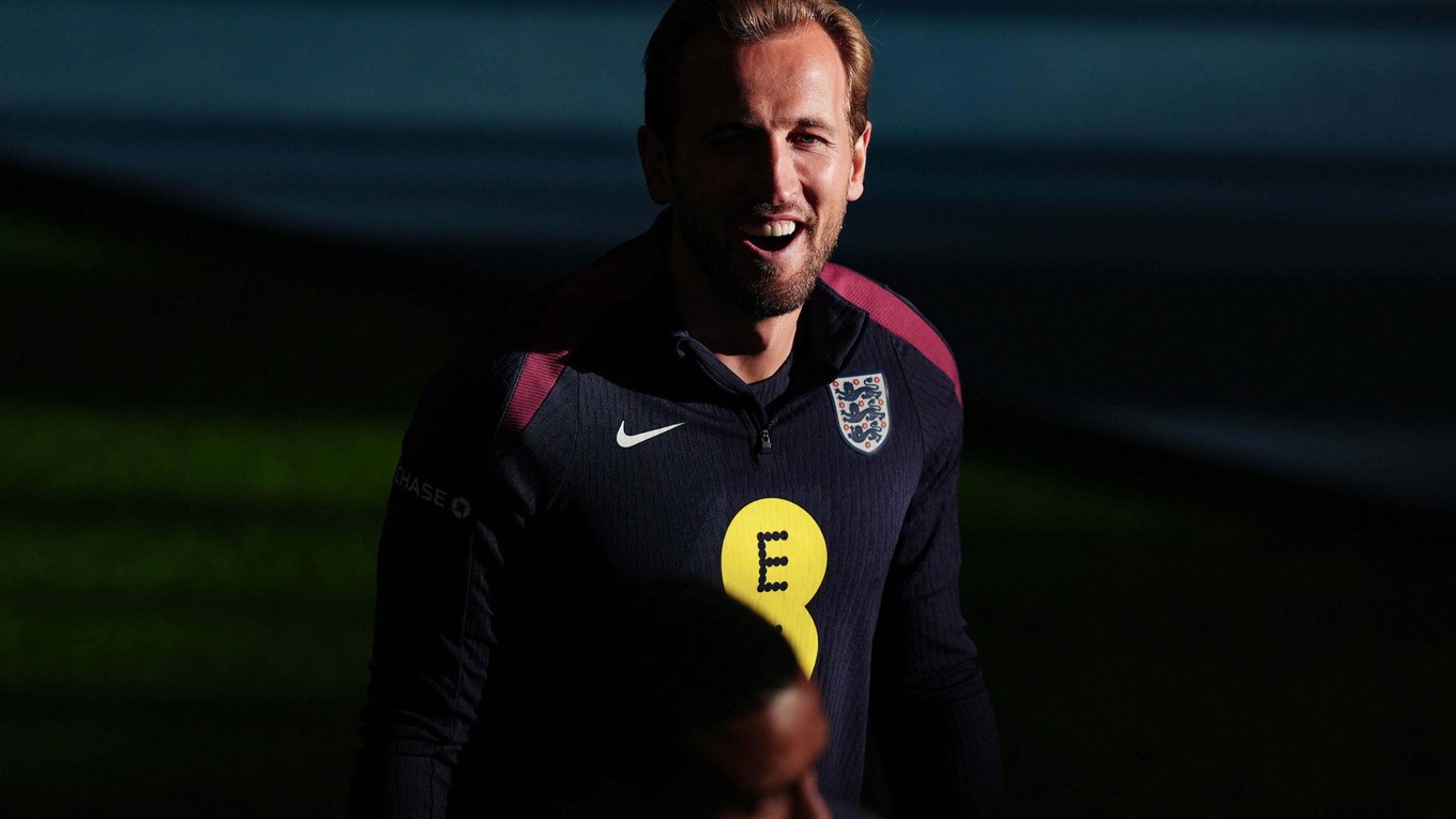 snímke anglický futbalista Harry Kane počas tréningu