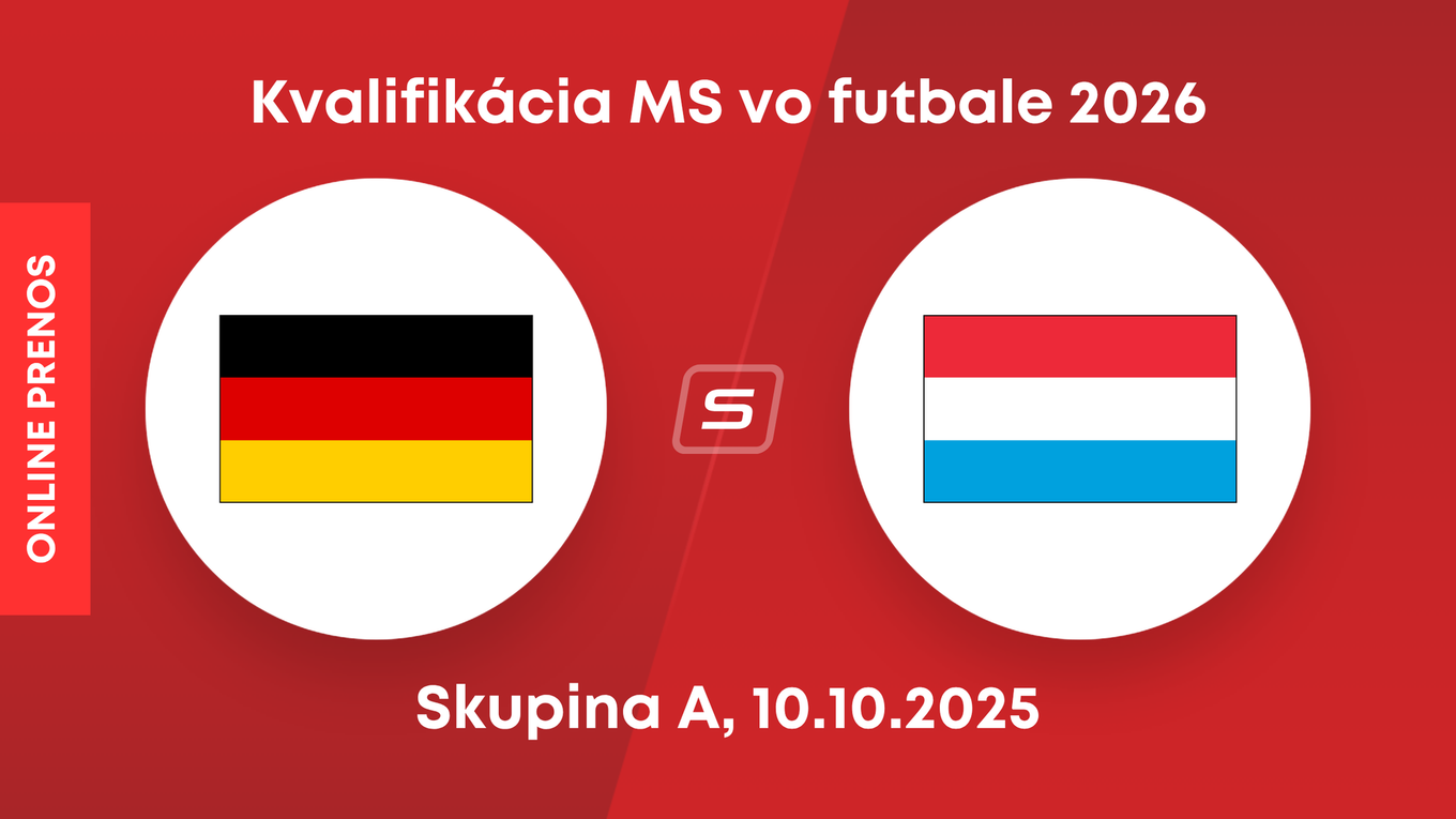 Nemecko - Luxembursko: ONLINE prenos zo zápasu kvalifikácie MS 2026