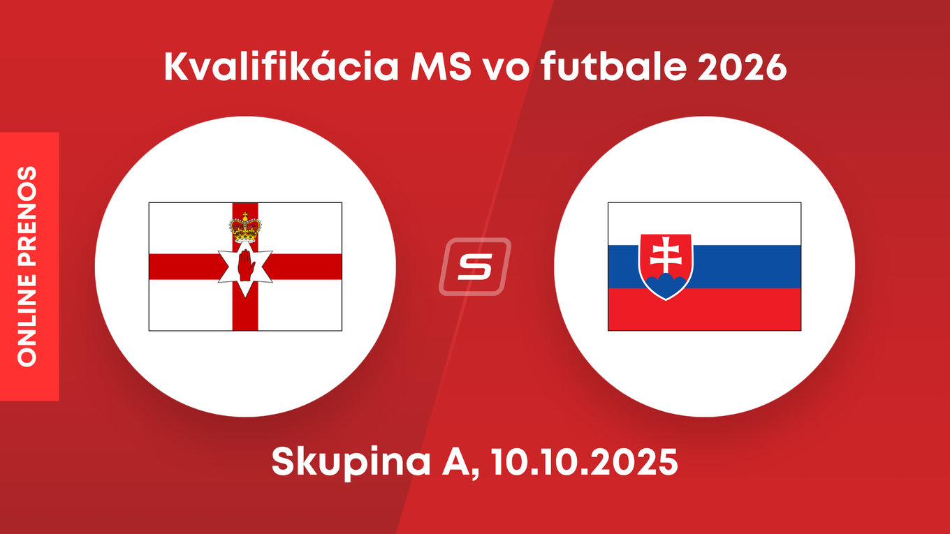 Severné Írsko - Slovensko: ONLINE prenos zo zápasu kvalifikácie MS 2026