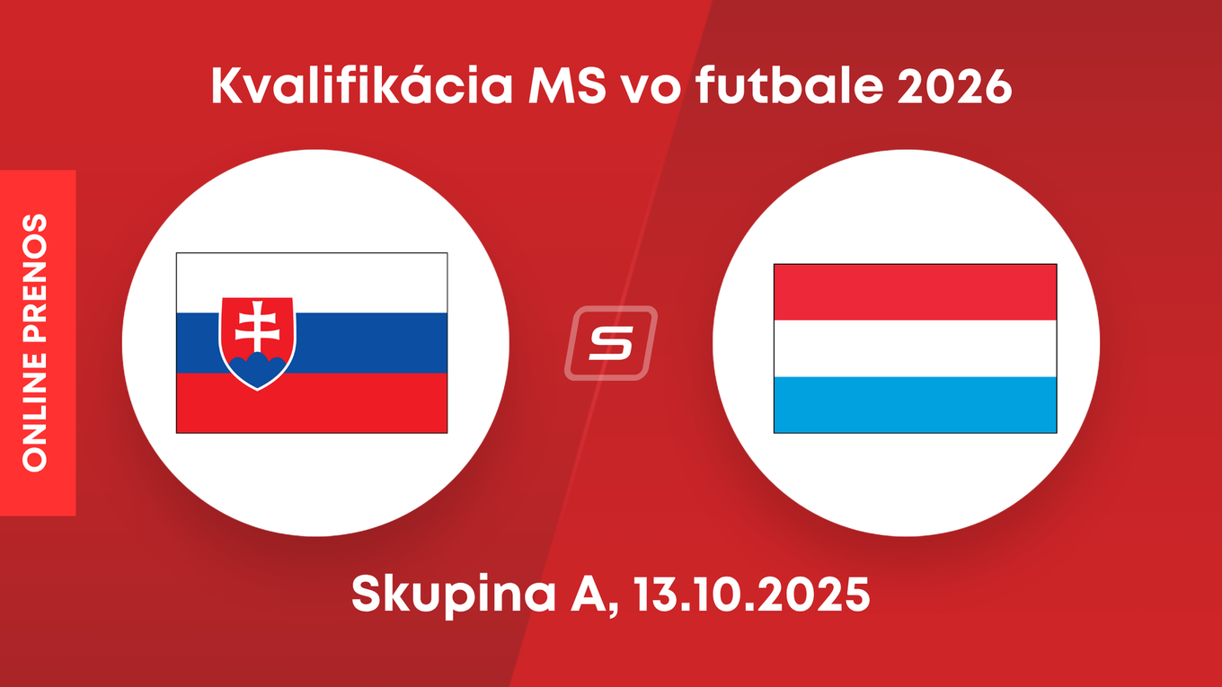 Slovensko - Luxembursko: ONLINE prenos zo zápasu kvalifikácie MS 2026