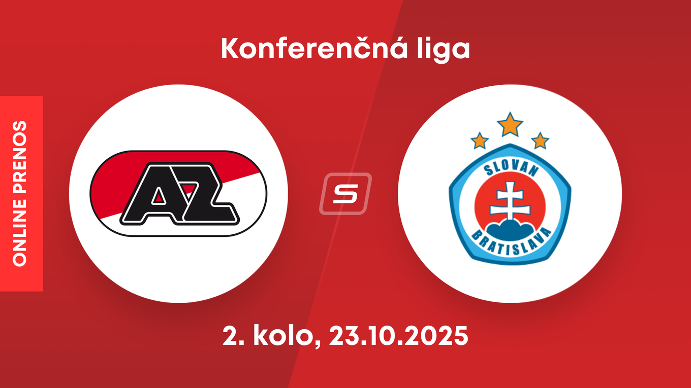 AZ Alkmaar - ŠK Slovan Bratislava: ONLINE prenos zo zápasu 2. kola ligovej fázy Konferenčnej ligy. 