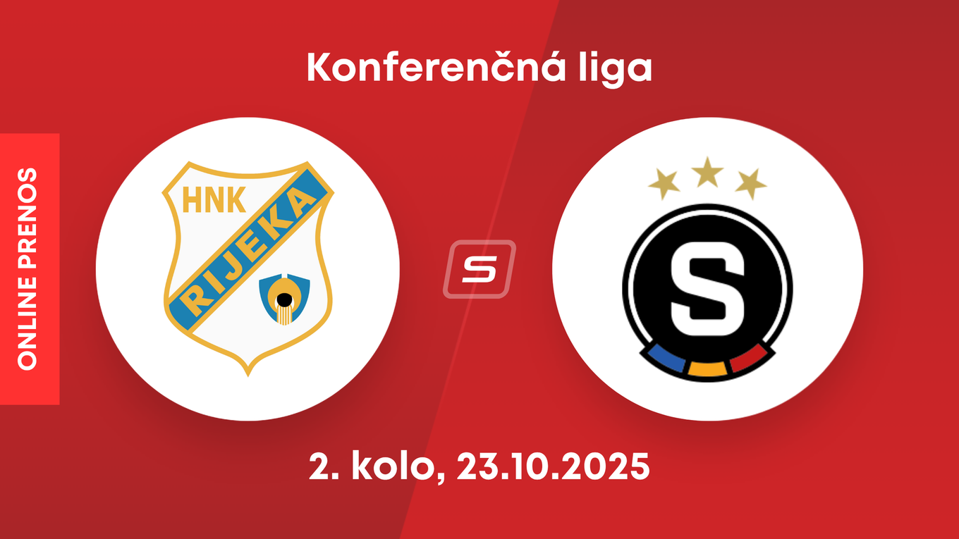 HNK Rijeka - AC Sparta Praha: ONLINE prenos zo zápasu 2. kola ligovej fázy Konferenčnej ligy. 