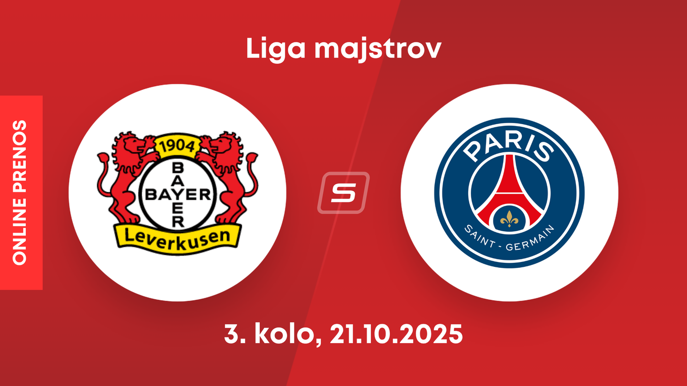 Bayer Leverkusen - Paríž St. Germain: ONLINE prenos zo zápasu 3. kola ligovej fázy Ligy majstrov. 