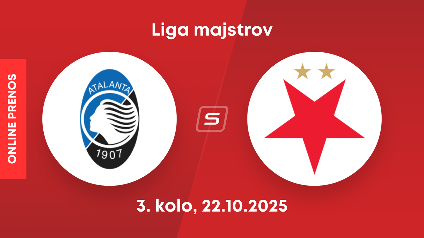 Atalanta Bergamo - SK Slavia Praha: ONLINE prenos zo zápasu 3. kola ligovej fázy Ligy majstrov. 