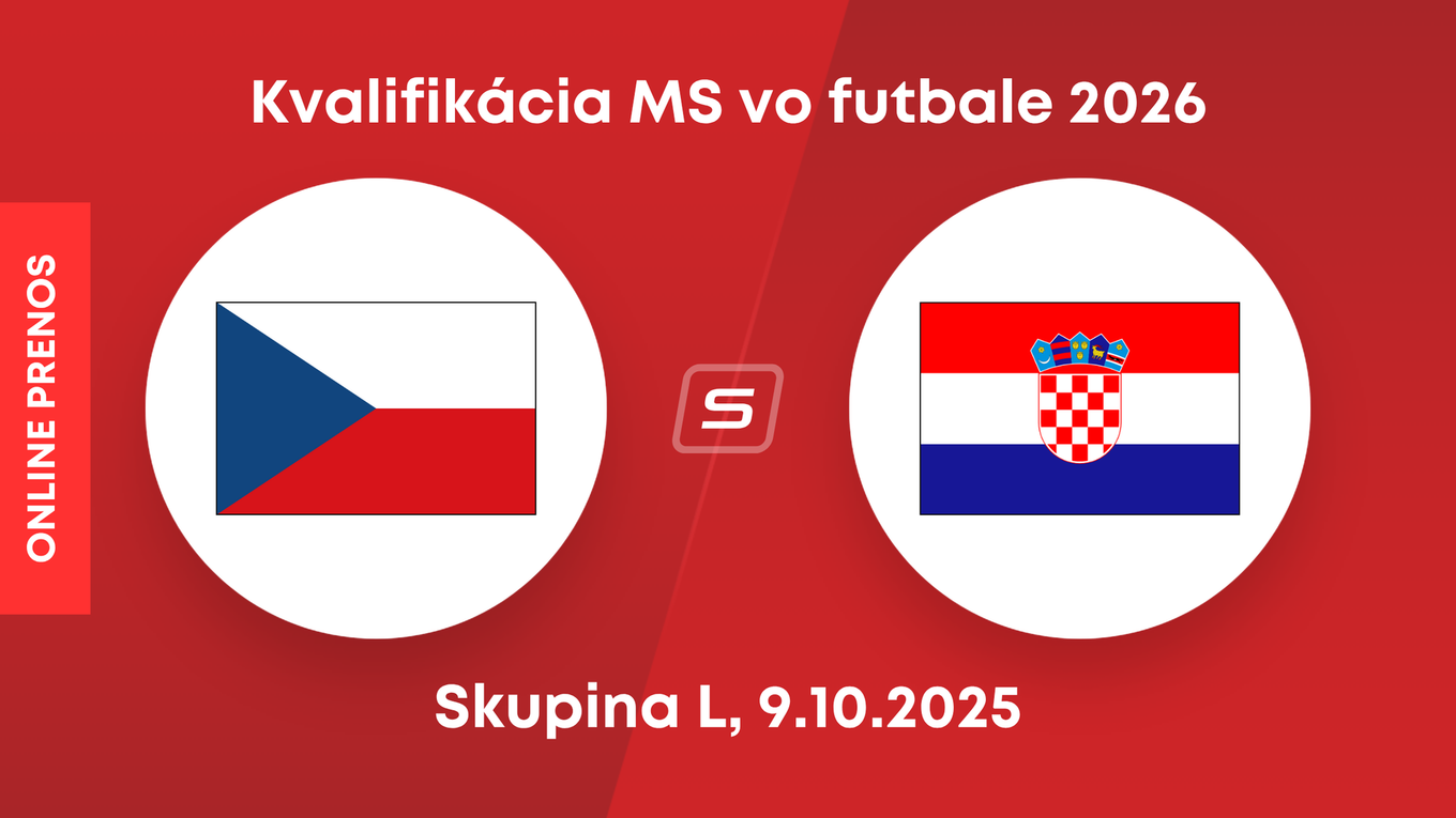 Česko - Chorvátsko: ONLINE prenos zo zápasu kvalifikácie MS 2026