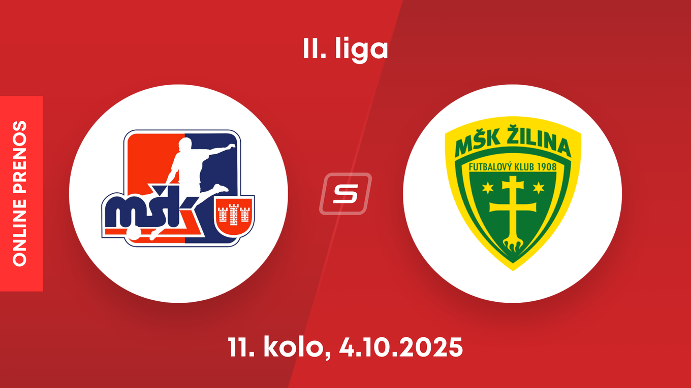 MŠK Považská Bystrica - MŠK Žilina B: ONLINE prenos zo zápasu 11. kola II. ligy.