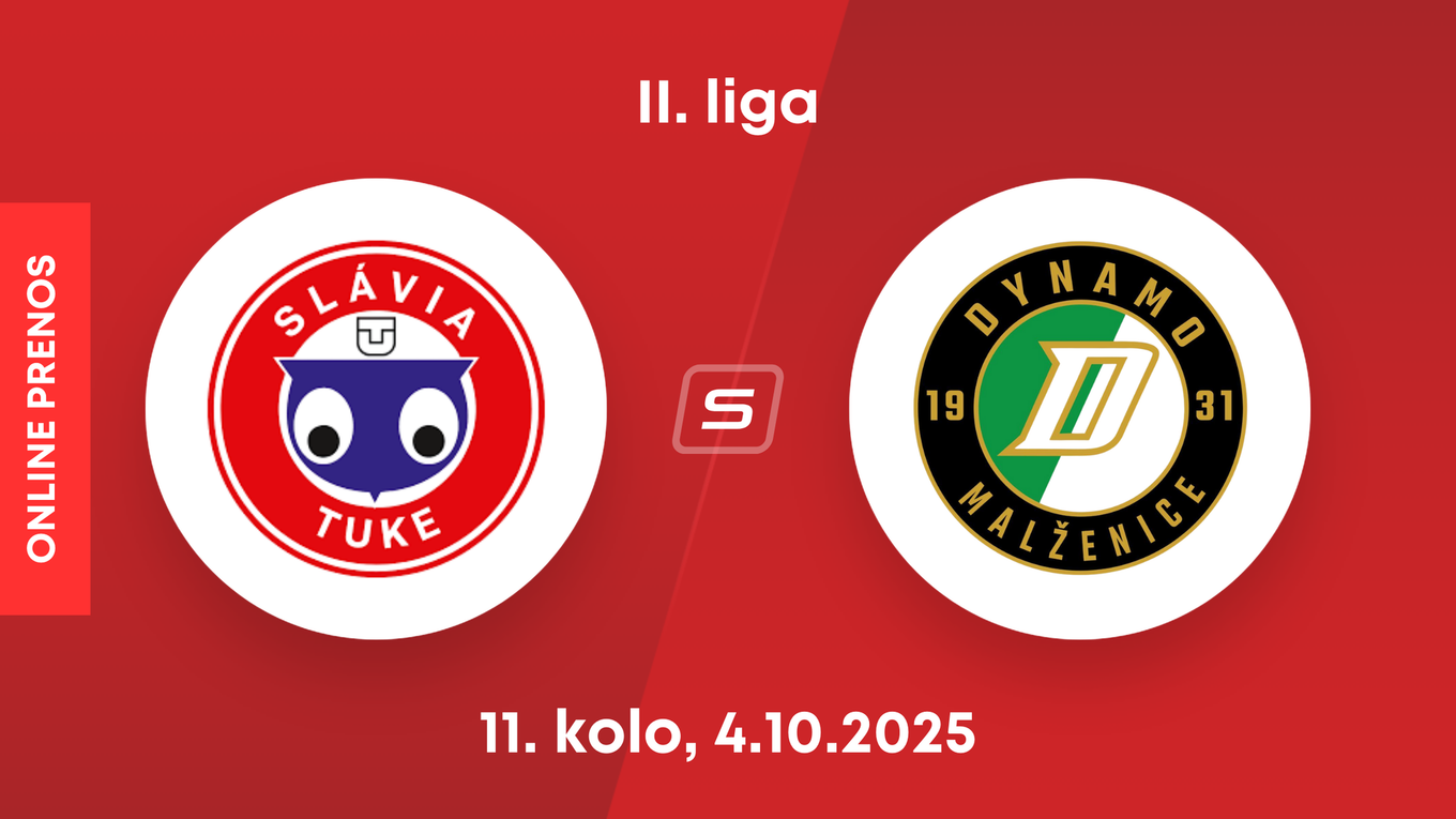 Slávia TU Košice - OFK Malženice: ONLINE prenos zo zápasu 11. kola II. ligy.