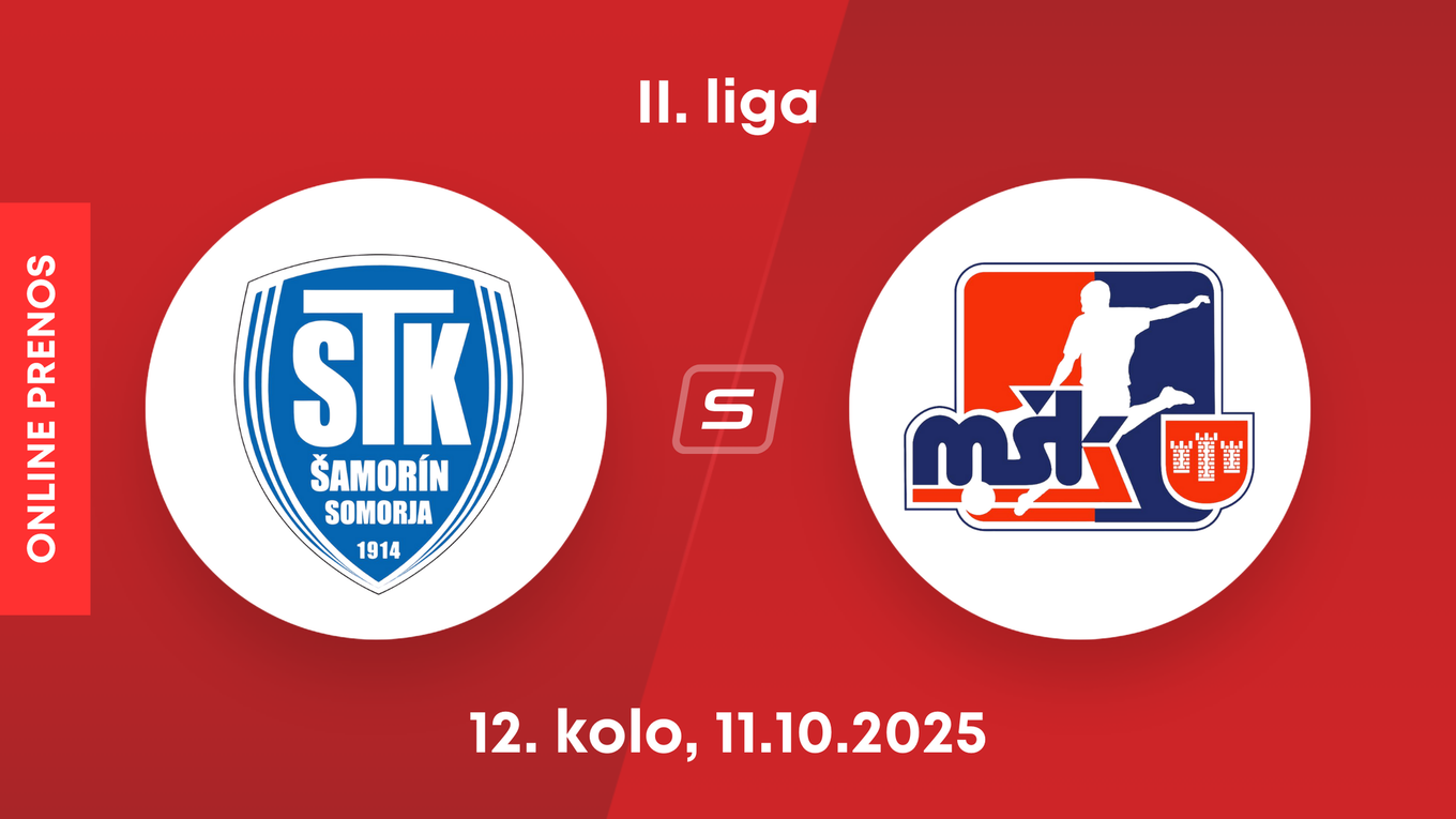 FC ŠTK 1914 Šamorín - MŠK Považská Bystrica: ONLINE prenos zo zápasu 12. kola II. ligy.
