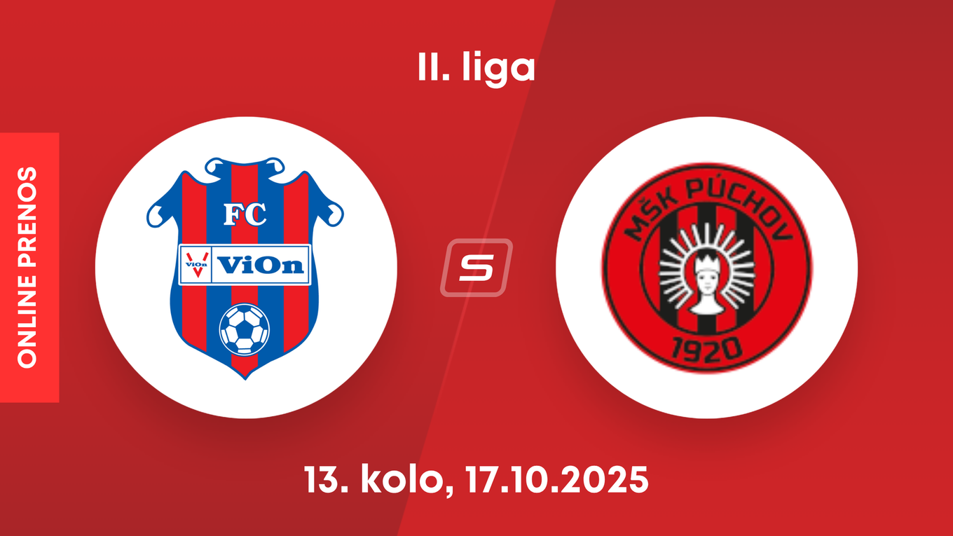 FC ViOn Zlaté Moravce -  MŠK Púchov: ONLINE prenos zo zápasu 13. kola II. ligy.