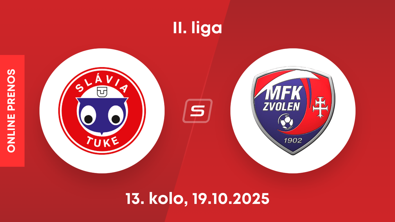 Slávia TU Košice - MFK Zvolen: ONLINE prenos zo zápasu 13. kola II. ligy.