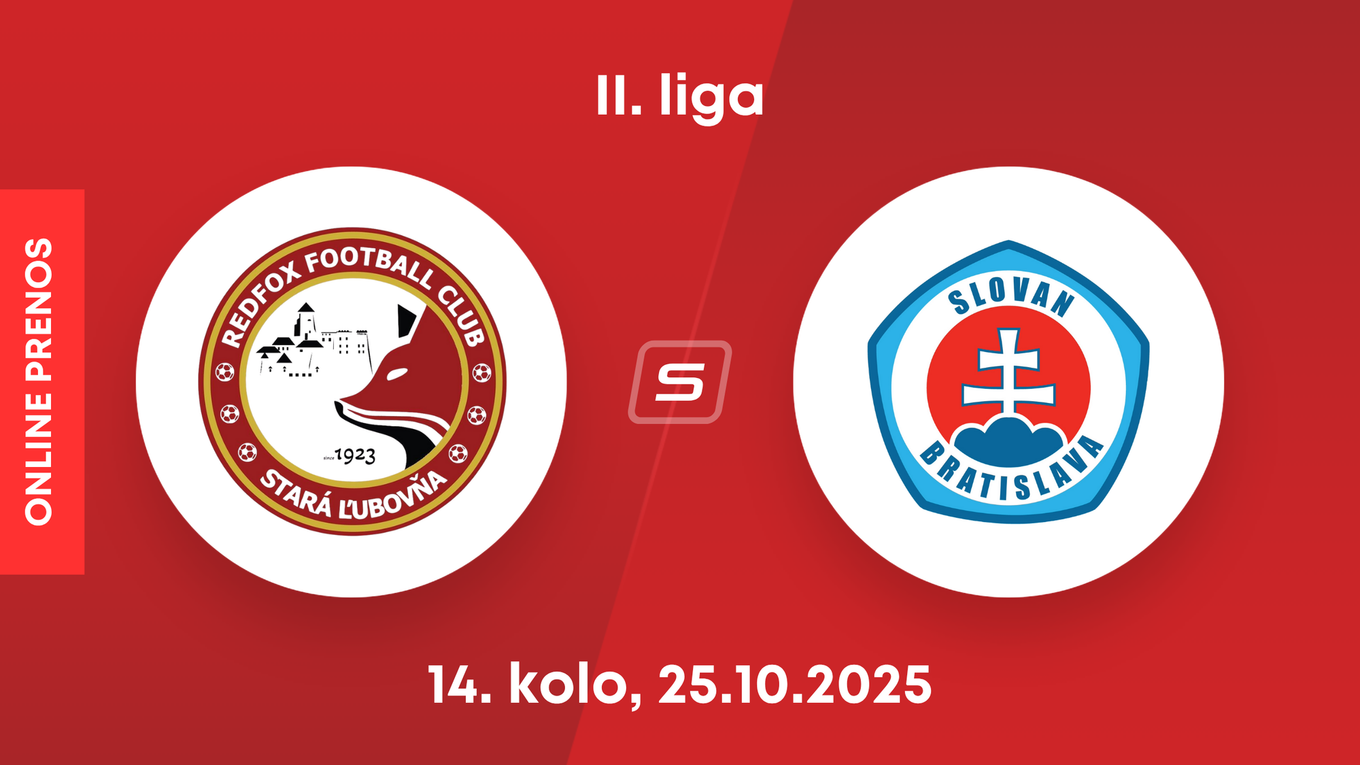 Stará Ľubovňa Redfox Football Club - ŠK Slovan Bratislava B: ONLINE prenos zo zápasu 14. kola II. ligy.