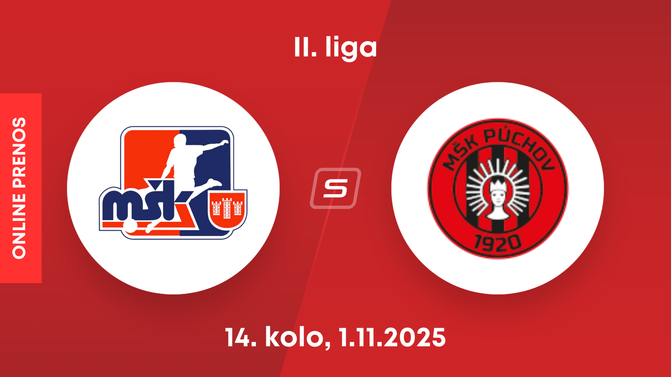 MŠK Považská Bystrica - MŠK Púchov: ONLINE prenos zo zápasu 15. kola II. ligy.