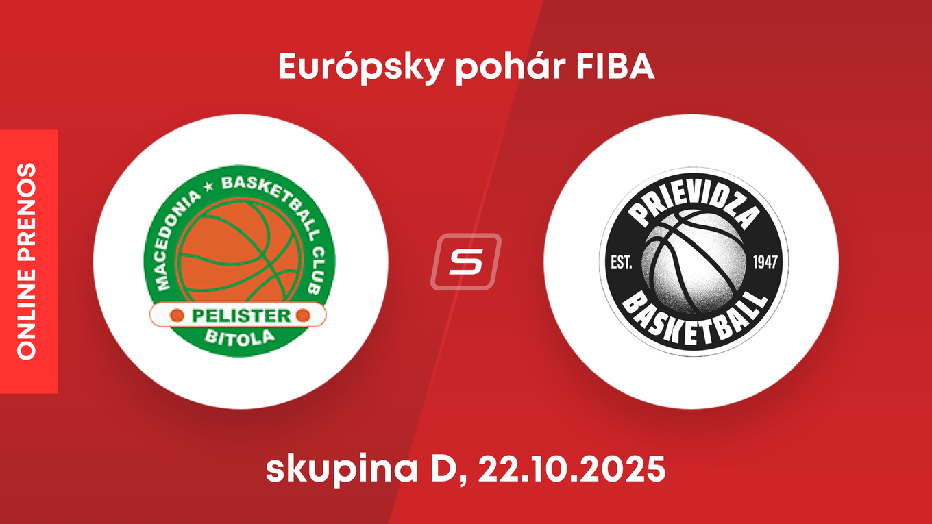 KK Pelister - BC Prievidza: LIVE STREAM zo zápasu Európskeho pohára FIBA.