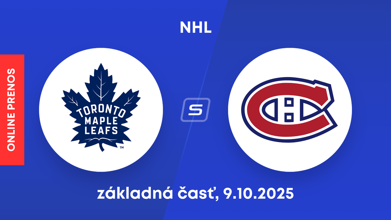 Toronto Maple Leafs - Montreal Canadiens: ONLINE prenos zo zápasu NHL.