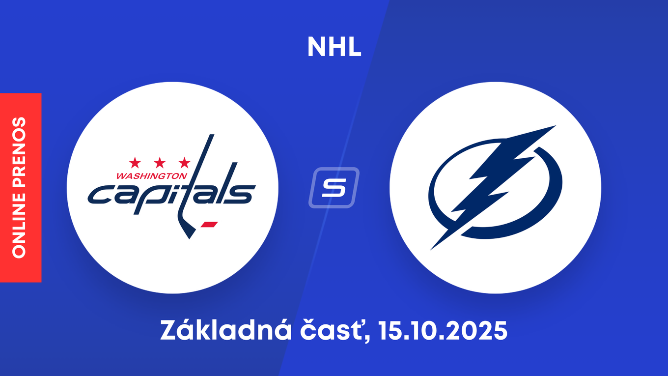Washington Capitals - Tampa Bay Lightning: ONLINE prenos zo zápasu NHL.