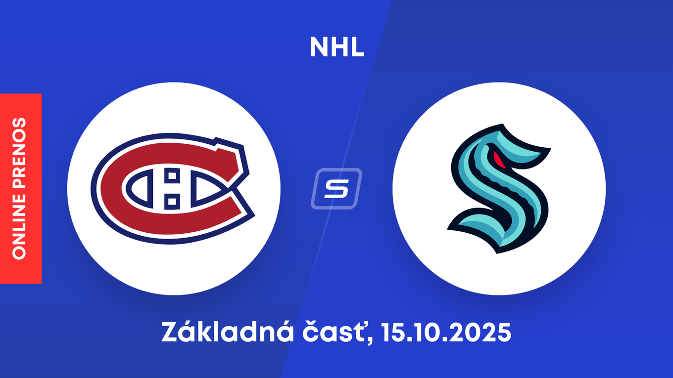 Montreal Canadiens - Seattle Kraken: ONLINE prenos zo zápasu NHL.