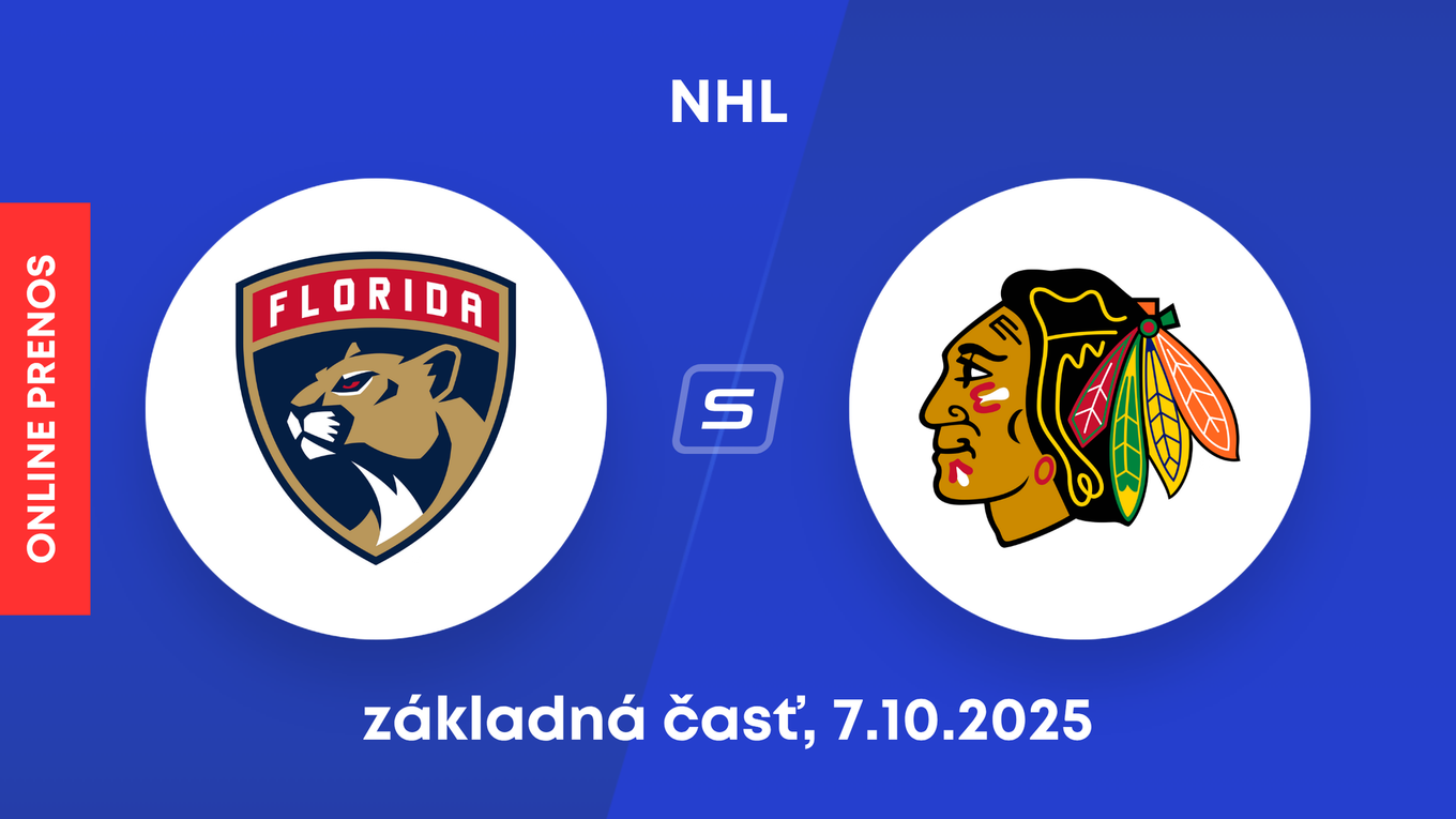 Florida Panthers - Chicago Blackhaws: ONLINE prenos zo zápasu NHL.