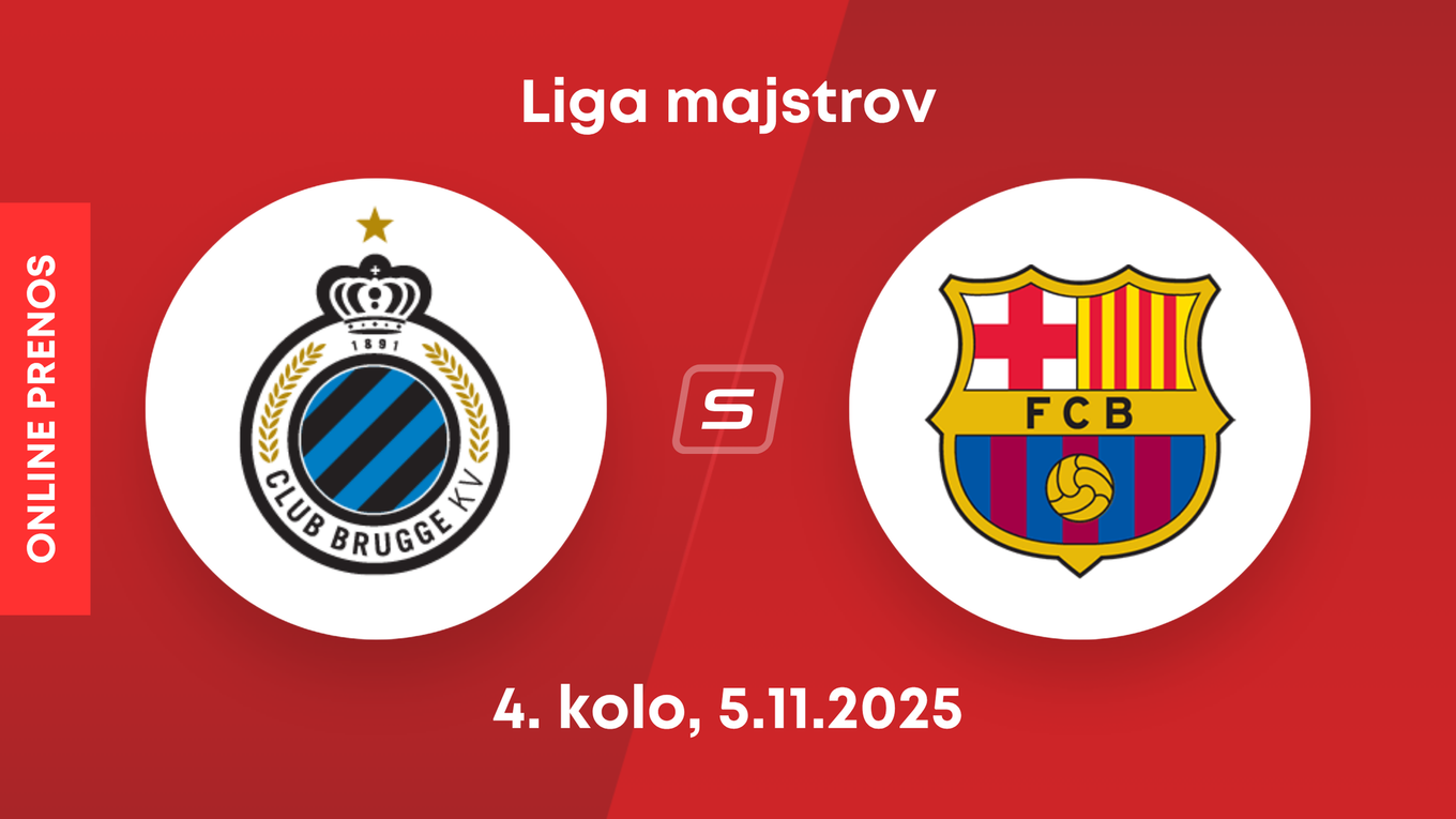 Club Bruggy KV - FC Barcelona: ONLINE prenos zo zápasu 4. kola ligovej fázy Ligy majstrov. 