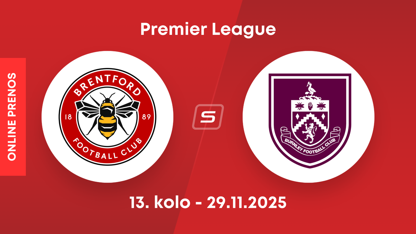 Brentford FC - Burnley FC: ONLINE prenos z 13. kola Premier League.
