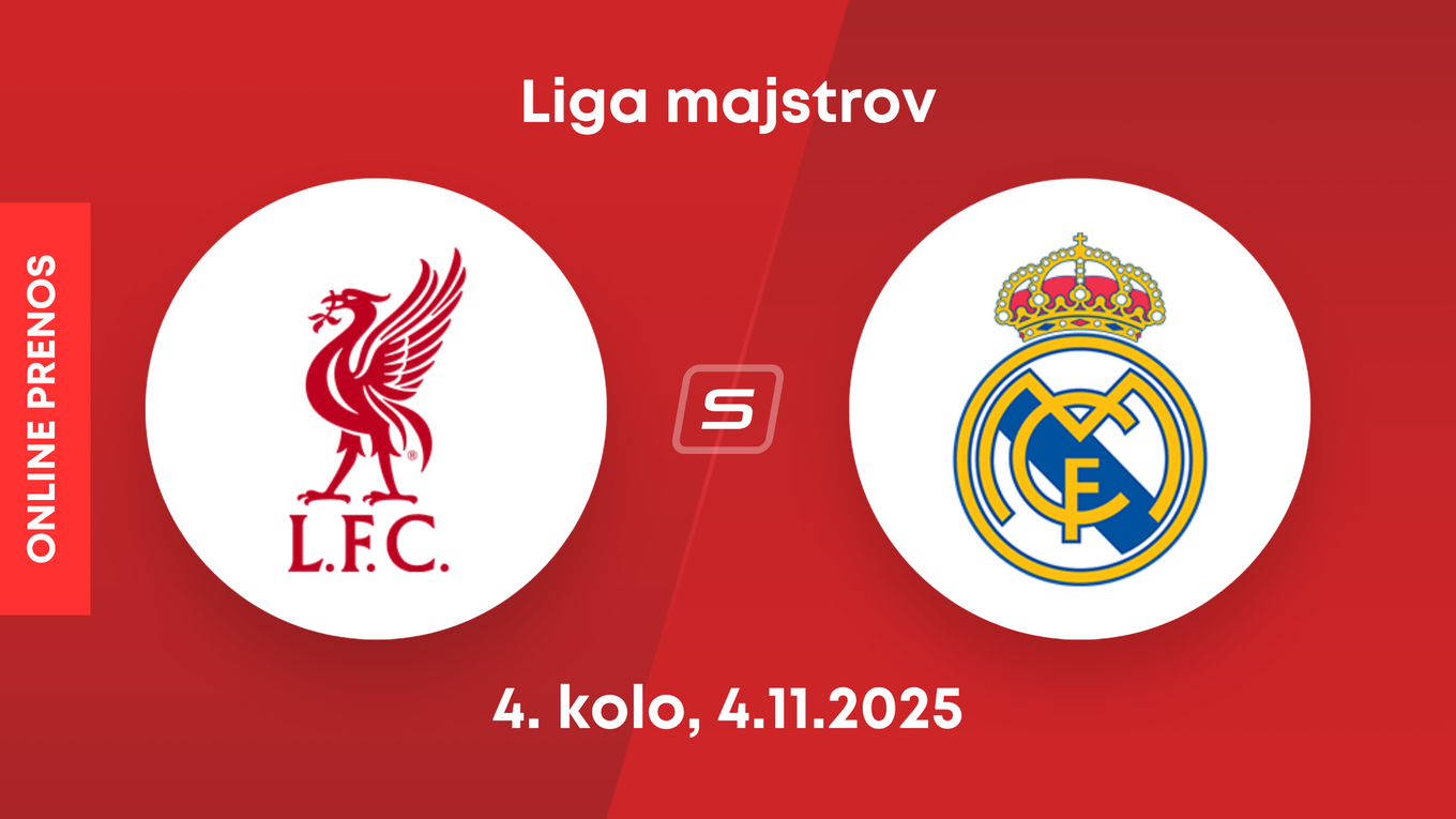 Liverpool FC - Real Madrid: ONLINE prenos zo zápasu 4. kola ligovej fázy Ligy majstrov. 